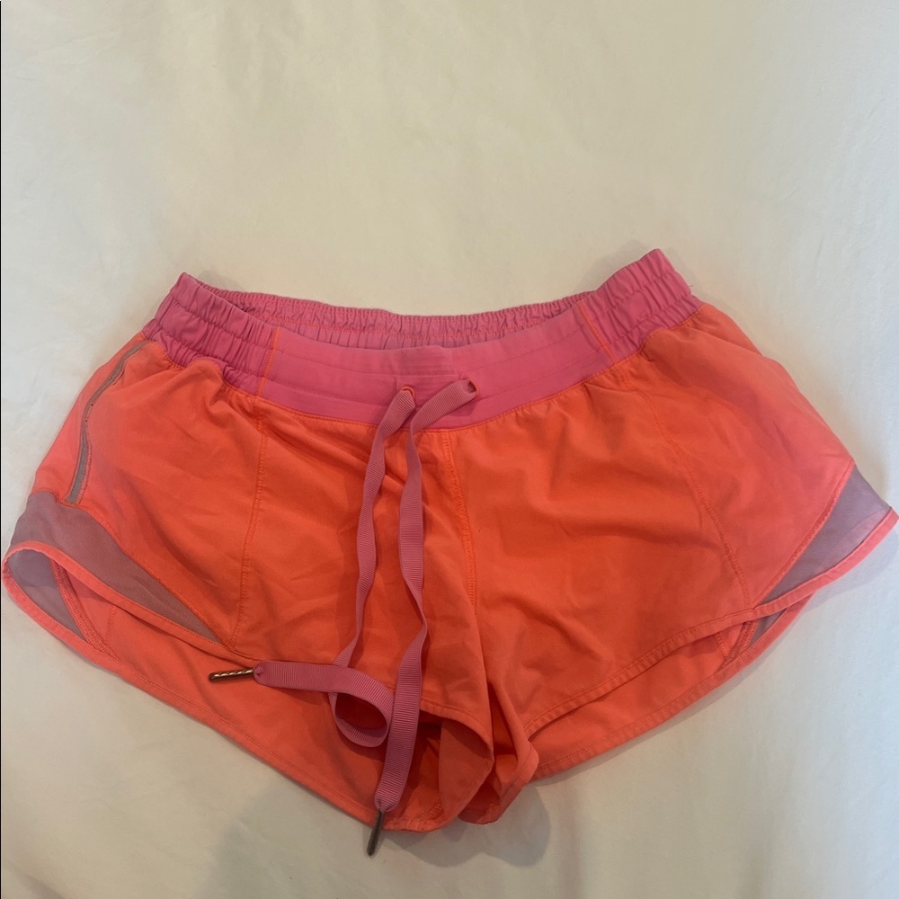 Orange Lululemon Shorts